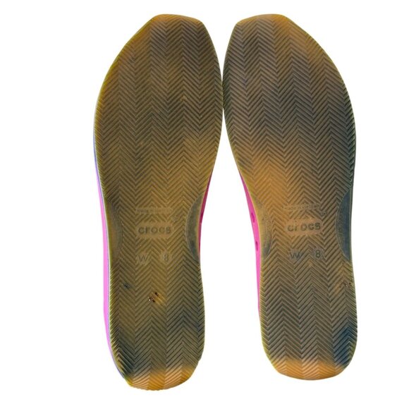 Crocs Women's Pink Retro Slingback Size 8 - Picture 6 of 7